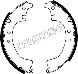 Jeu de mâchoires de frein TRUSTING 115.227