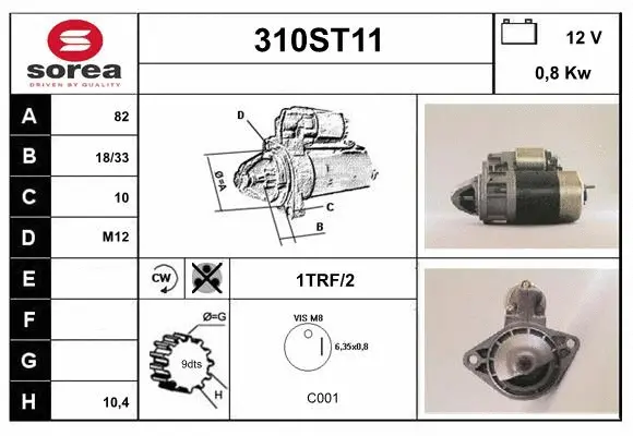 Démarreur STARTCAR 310ST11