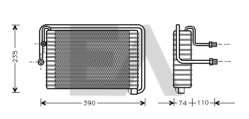 Évaporateur climatisation EACLIMA 43B25001