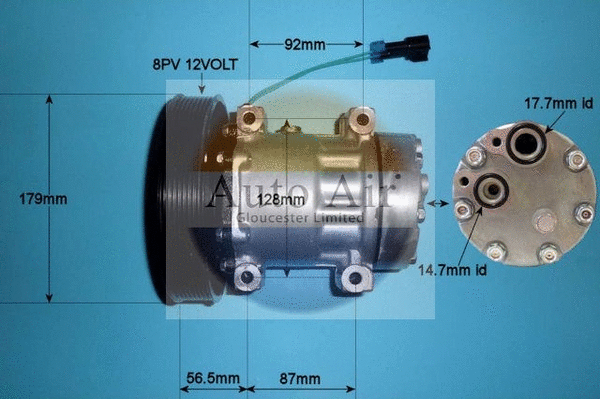 Compresseur, climatisation AUTO AIR GLOUCESTER 14-4324P