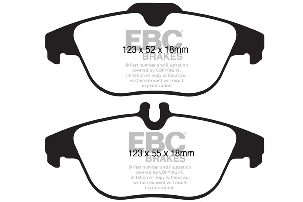 Kit de plaquettes de frein, frein à disque EBC Brakes DP21990