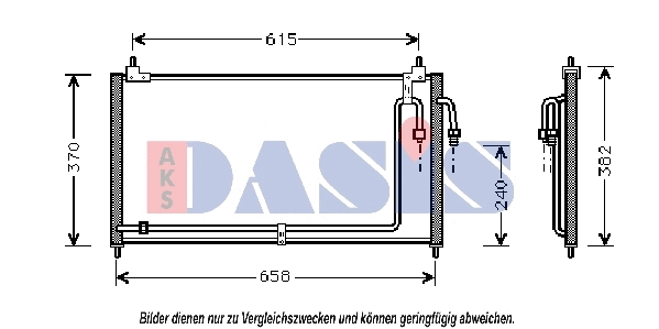Condenseur, climatisation AKS DASIS 072012N