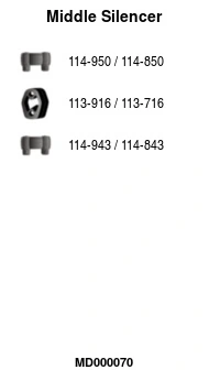 Silencieux central FA1 MD000070