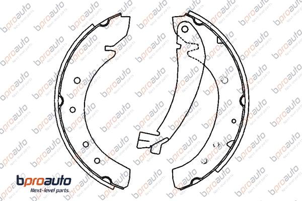 Jeu de mâchoires de frein BPROAUTO 1BP31134AA