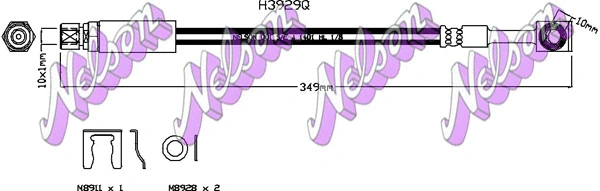 Flexible de frein KAWE H3929Q