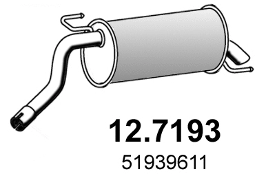 Silencieux arrière ASSO 12.7193