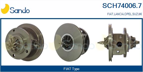 Groupe carter, turbocompresseur SANDO SCH74006.7
