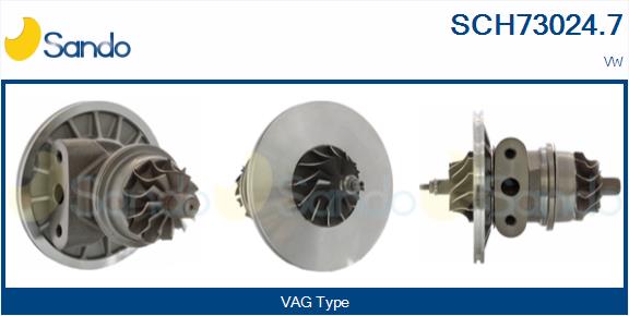 Groupe carter, turbocompresseur SANDO SCH73024.7