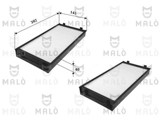 Filtre, air de l'habitacle AKRON-MALÒ 1531711