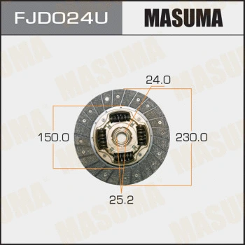 Disque d'embrayage MASUMA FJD024U