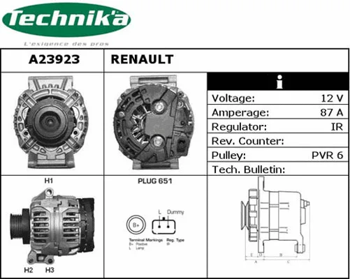 Alternateur Technika A23923