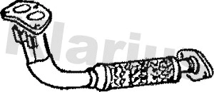 Tuyau d'échappement KLARIUS 110111