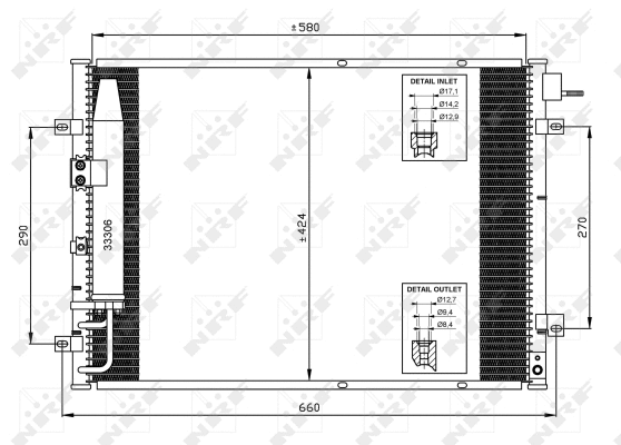 Condenseur, climatisation NRF 35515