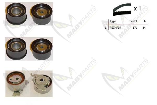 Kit de courroie crantée MABYPARTS OBK010192