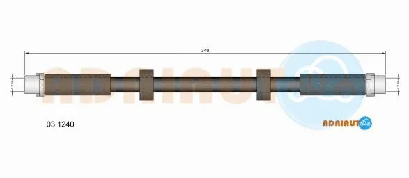 Flexible de frein ADRIAUTO 03.1240