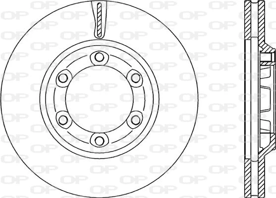 Disque de frein OPEN PARTS BDR2286.20