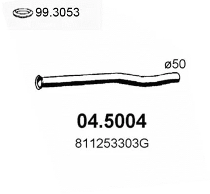 Tuyau d'échappement ASSO 04.5004