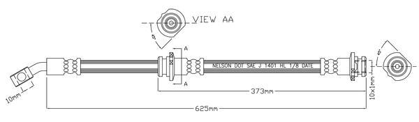 Flexible de frein JURATEK JBH1402L