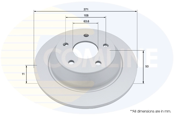 Disque de frein COMLINE ADC5060