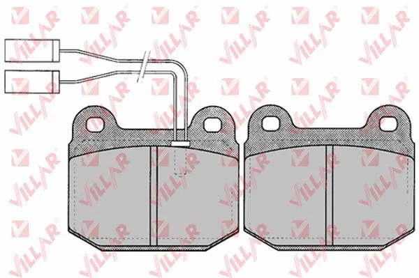 Kit de plaquettes de frein, frein à disque VILLAR 626.0022