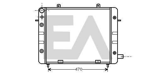 Radiateur, refroidissement du moteur EACLIMA 31R54043