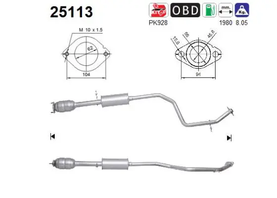 Catalyseur AS 25113