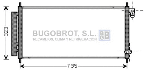Condenseur, climatisation BUGOBROT 62-HD5222