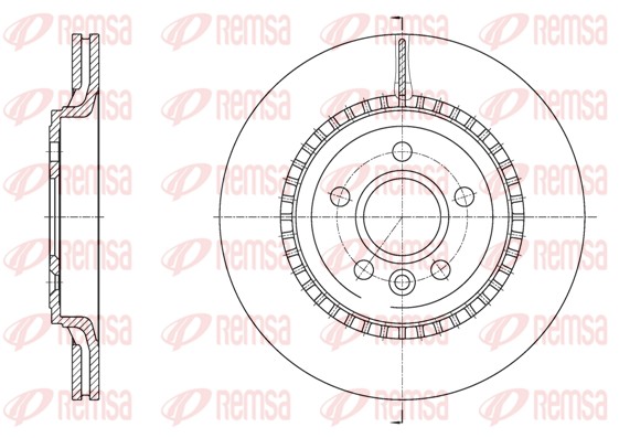 Disque de frein REMSA 61888.10
