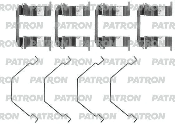 Kit d'accessoires, plaquette de frein à disque PATRON PSRK1012