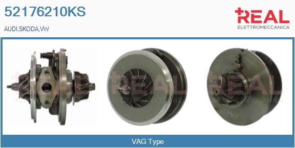 Groupe carter, turbocompresseur REAL 52176210KS