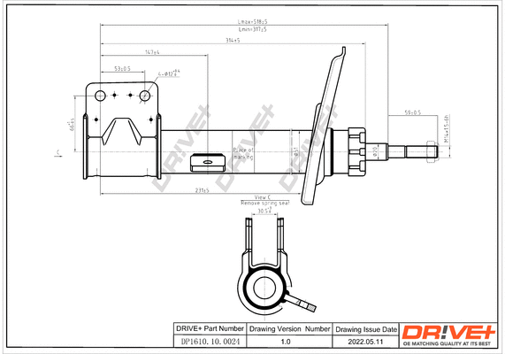Amortisseur Dr!ve+ DP1610.10.0024