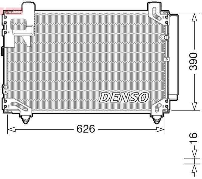 Condenseur, climatisation DENSO DCN50044