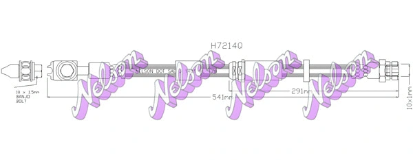 Flexible de frein KAWE H7214Q