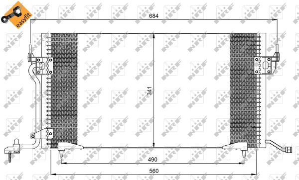 Condenseur, climatisation NRF 35260