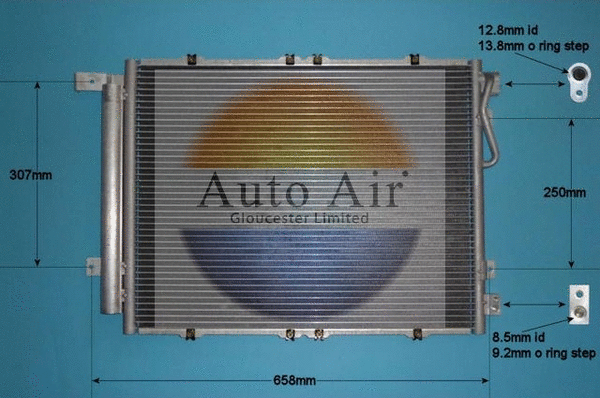Condenseur, climatisation AUTO AIR GLOUCESTER 16-1419
