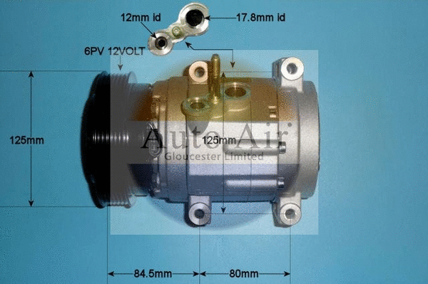 Compresseur, climatisation AUTO AIR GLOUCESTER 14-0187