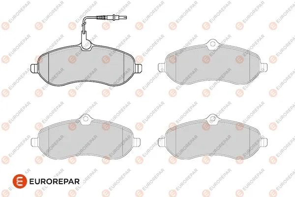 Kit de plaquettes de frein, frein à disque EUROREPAR 1686265980