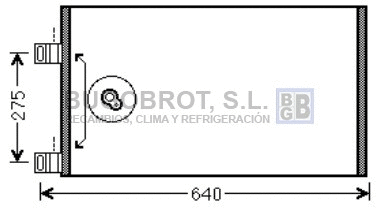 Condenseur, climatisation BUGOBROT 62-RT5444