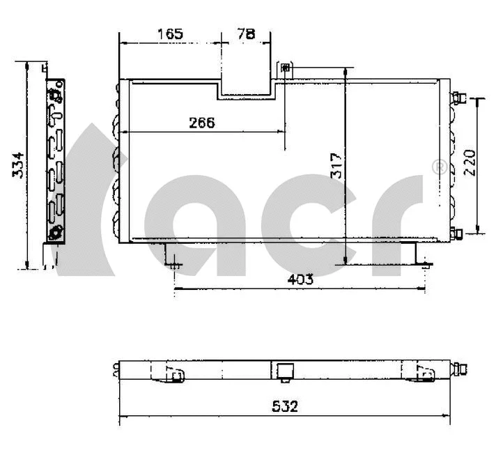 Condenseur, climatisation ACR 300404