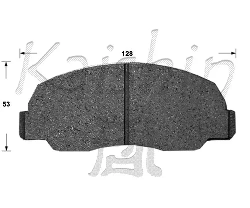 Kit de plaquettes de frein, frein à disque KAISHIN FK2068
