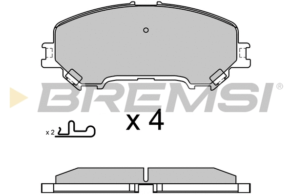 Kit de plaquettes de frein, frein à disque BREMSI BP3629