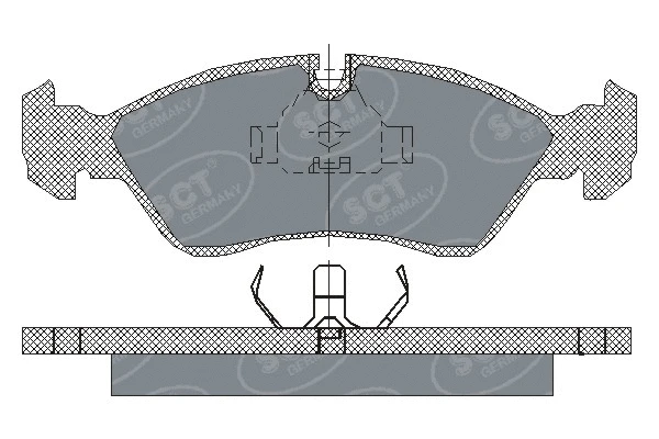 Kit de plaquettes de frein, frein à disque SCT - MANNOL SP 158 PR