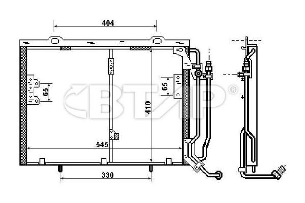 Condenseur, climatisation BTAP BMC819-013