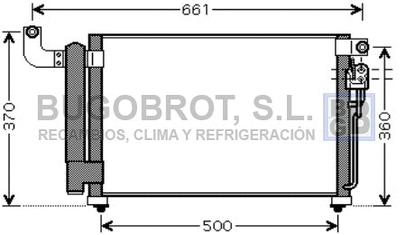 Condenseur, climatisation BUGOBROT 62-KA5082