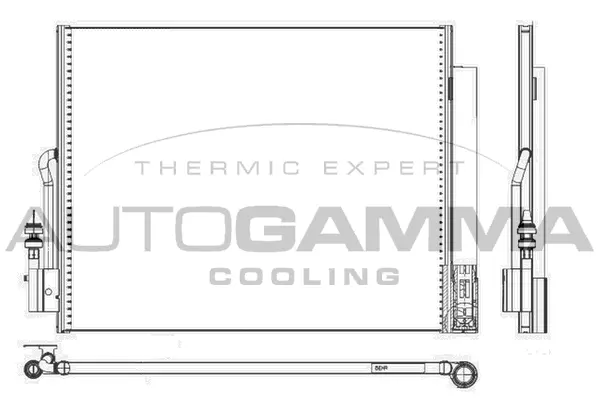 Condenseur, climatisation AUTOGAMMA 105643