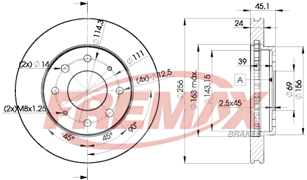 Disque de frein FREMAX BD-8107