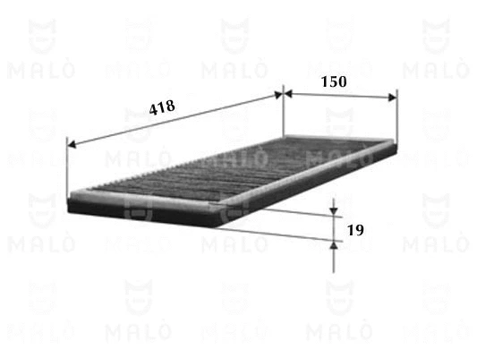 Filtre, air de l'habitacle AKRON-MALÒ 1530012