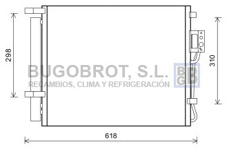 Condenseur, climatisation BUGOBROT 62-HY5310