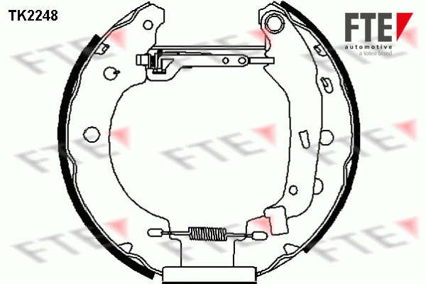 Jeu de mâchoires de frein FTE 9110023