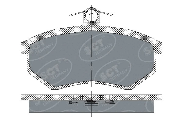 Kit de plaquettes de frein, frein à disque SCT - MANNOL SP 175 PR
